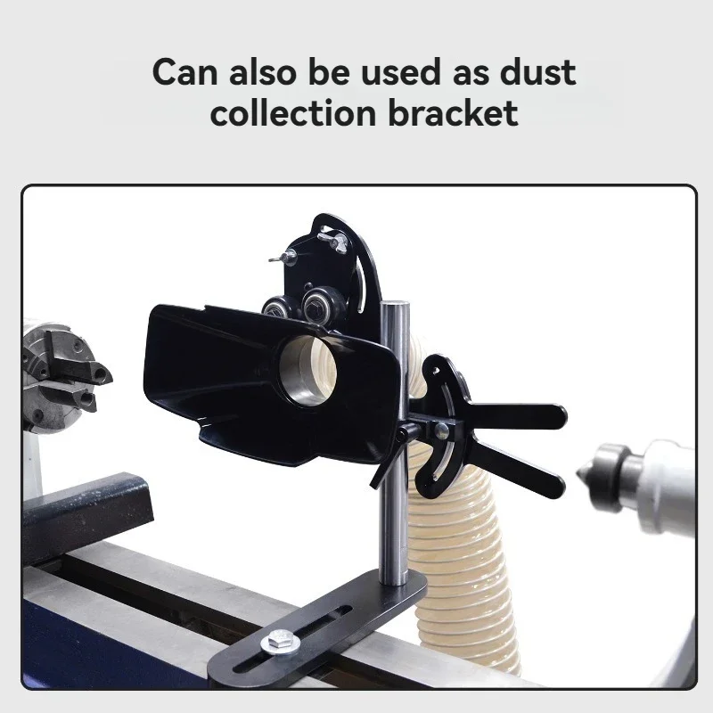 New Center Frame Woodworking Lathe Wood Spin Anti-shake Bracket Boutique Three-wheel Center and Tool Rest Wood Spin