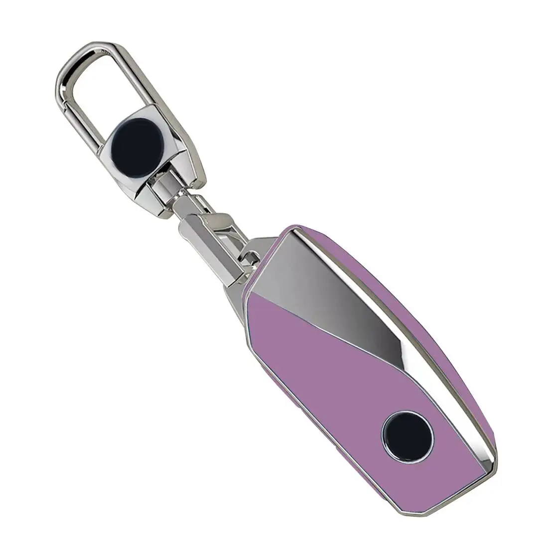 

Car Remote Key Fob Case Cover Fit For BMW 2 7 Series X1 iX XM X5 X6 X7 Purple & Silver TPU