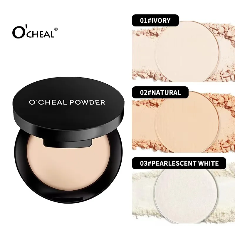 OCHEAL Concealer Contour Powder Oil Control Hydrating Setting Foundation Waterproof Sweatproof Sheer MatteCompact for Women Girl