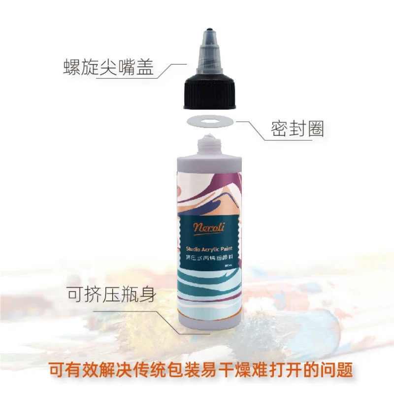 Propylene Pigment Extrusion Bottle 120ml/500ml  Acrylic Paints Pigment Set Hand-painted Wall Painting