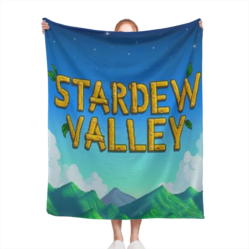 

S-Stardew V-Valley Comfortable Flanne Blanket Fluffy Soft Bedroom Decor Sofa Blankets Comforter Home and Decoration