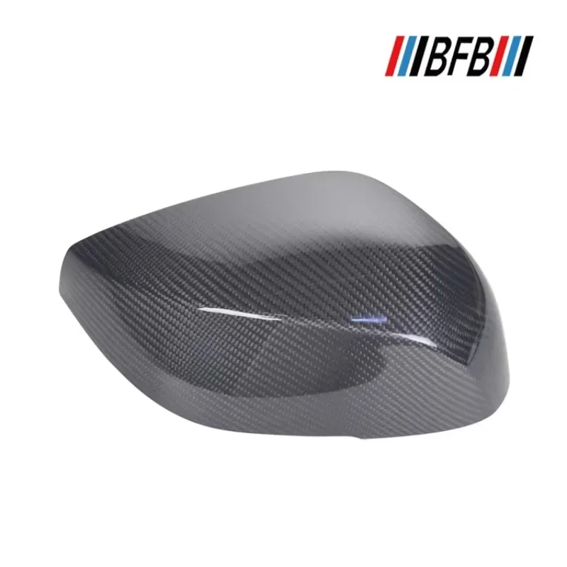 For Infiniti Q50 Real Dry Carbon Fiber Rearview Mirror Cover panel shell Left and Right Ears cover Accessories Body Kits