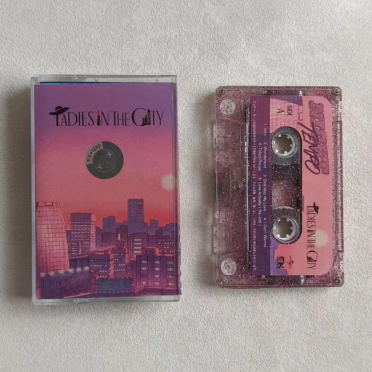 

Музыкальная лента Vaporwave R&B Night Tempo, женские кассеты в городском альбоме, записывающее устройство для косплея, Walkman, автомобильная звуковая коробка, вечерние музыкальные кассеты