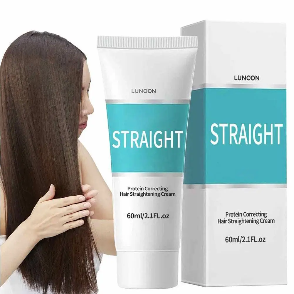 Protein Straightening Cream Hair Soft Cream Straight Hair Products For Smoothing And Straightening Frizzy Or Wavy Hair