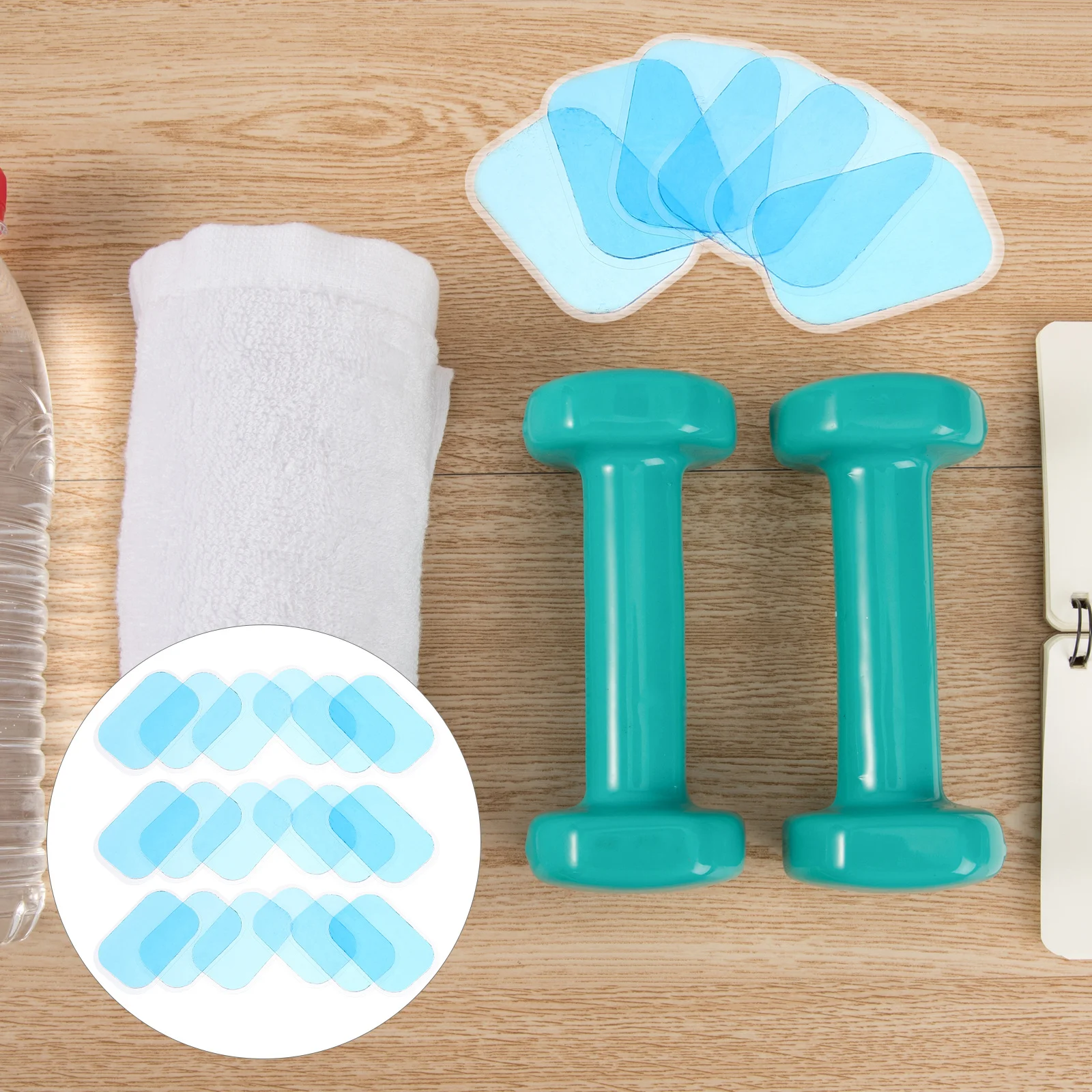 

50Pcs Water Gel Abdominal Patches Safe Non Toxic High Conductivity Adhesive Fitness Accessory Ab Stimulator Convenient Gel Pad