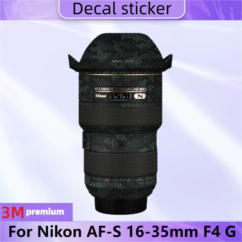 For Nikon AF-S 16-35mm F4 G Decal Skin Vinyl Wrap Film Camera Lens Body Protective Sticker Protector Coat F4G\1635