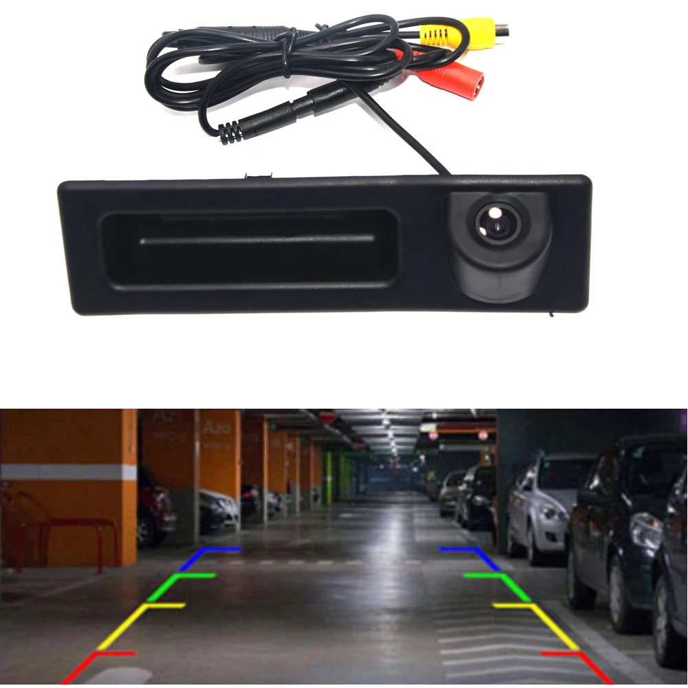 Câmera de visão traseira do carro do punho do tronco, monitor de estacionamento automático para BMW Série 5, F10, F11, 3, F30, F31, F32, X3, F25, X4, F26, X5, F15, x6, F16