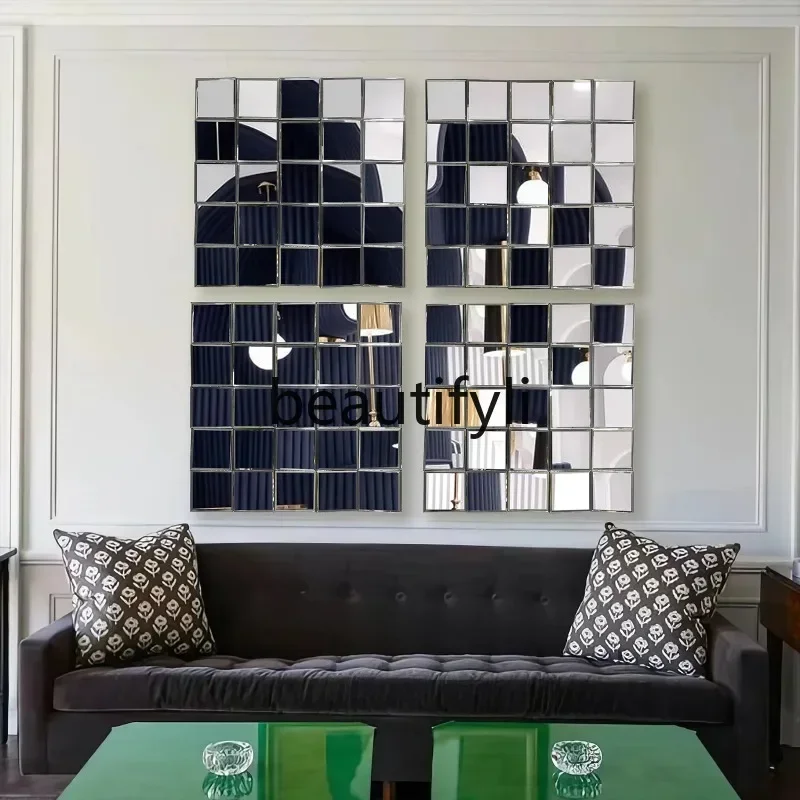 Modern simple, personalized and creative three-dimensional concave-convex glass decoration