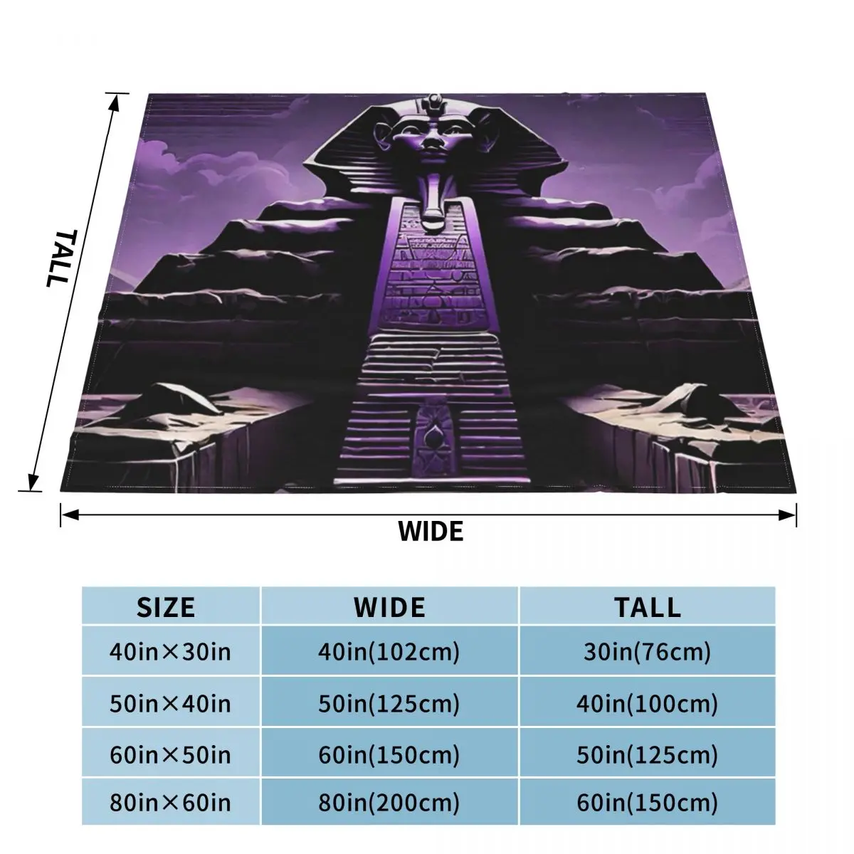 Egyptian Pyramid Famous Architecture Blankets Soft Warm Flannel Throw Blanket Cover for Bed Living room Picnic Travel Home Sofa