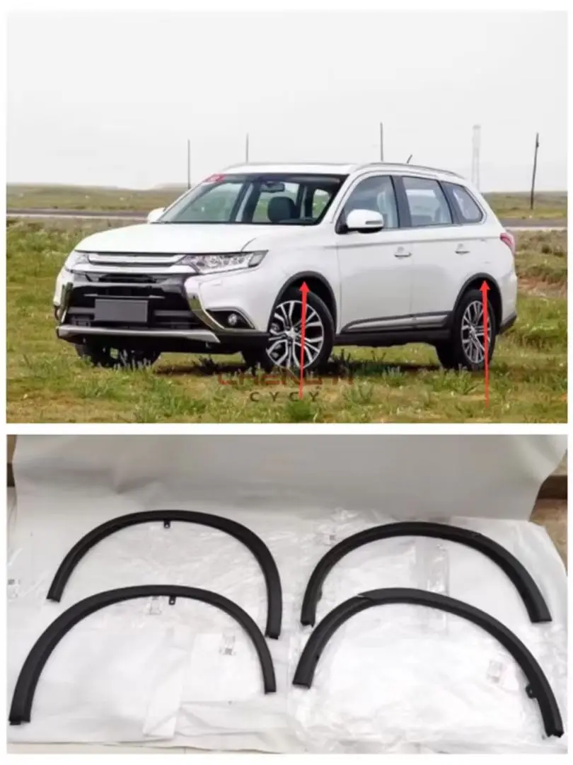 1PCS Front and Rear Bumper Leaf Trim Panel Automobile Wheel Eyebrow Anti Insertion Strip Fit For Outlander GF7W GF8W 7407A315