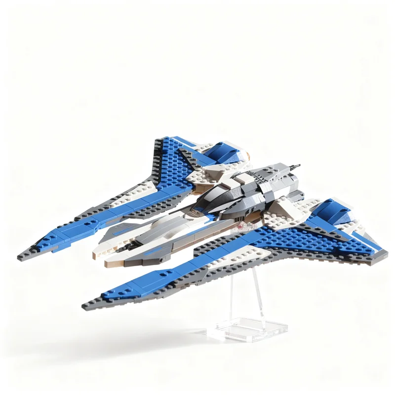

710PCS MOC Space War Mandaloring Gauntlet Fighter 7 Model DIY Creative Ideas Child Toy Assembly Puzzle Gift Birthday Custom Kids