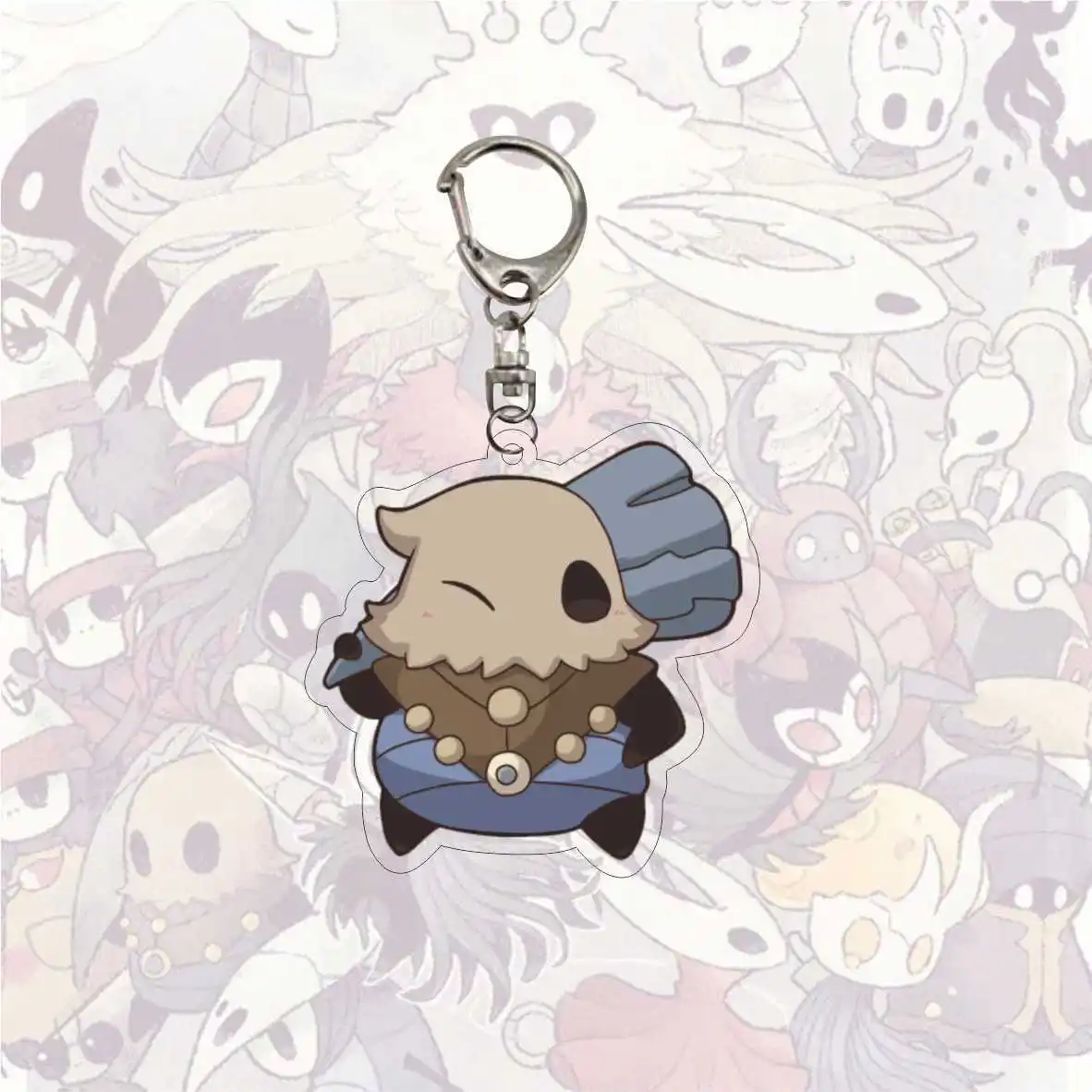 Hollow Knight Game Cosplay Keychain Octopus Cartoon Figures Acrylic Pendant Key Chain Bag Charm Accessories Gift for Wholesale