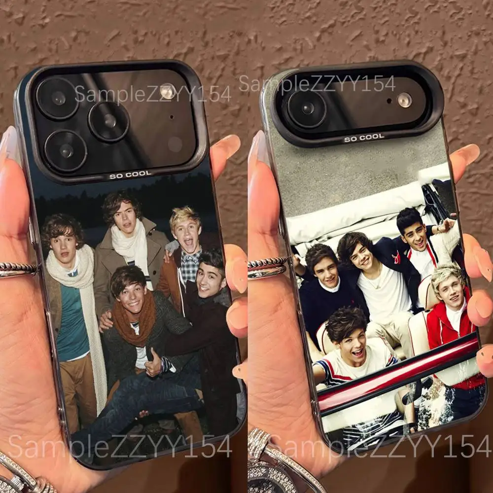 Band O-One Direction OD Phone Case For IPhone 15,16,17,13,14,11,12,Pro,Max,Plus,E,Air,Mini Gray Matte Shockproof Back Cover