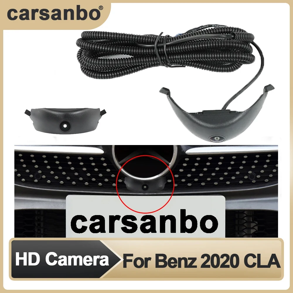 Carsanbo Front View OEM Camera For Benz CLA 2020 HD Night Vision Camera Fisheye Wide Angle 150° Parking Monitoring System