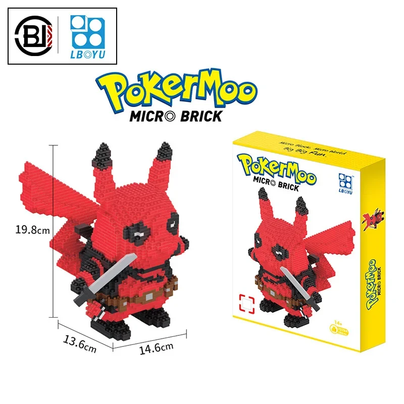 الحيوانات الأليفة الجني ألعاب مكعبات البناء كزة الكرة بطة صغيرة بيكاتشو تشارجر الطوب أنيمي قزم الماس دمية جيب الوحش ألعاب أطفال