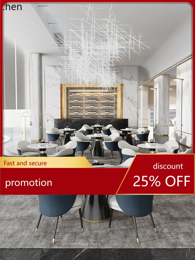 HT sales office reception and negotiation table and chair combination lounge area one table and four chairs