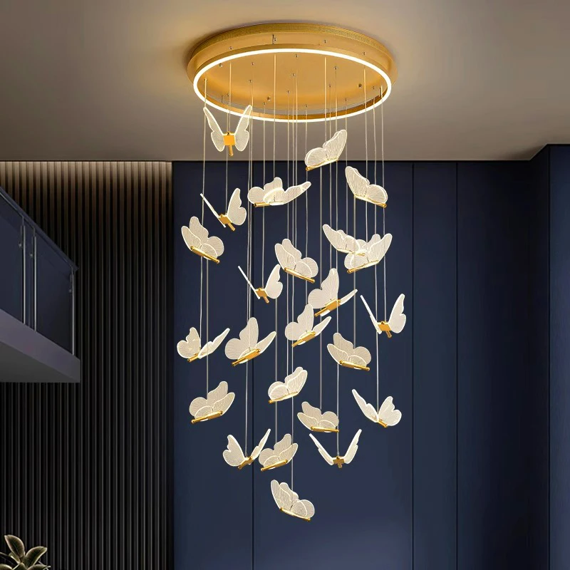 

Nordic home decoration, stair chandelier, living room and dining room Pendant lights, ceiling light, indoor lighting