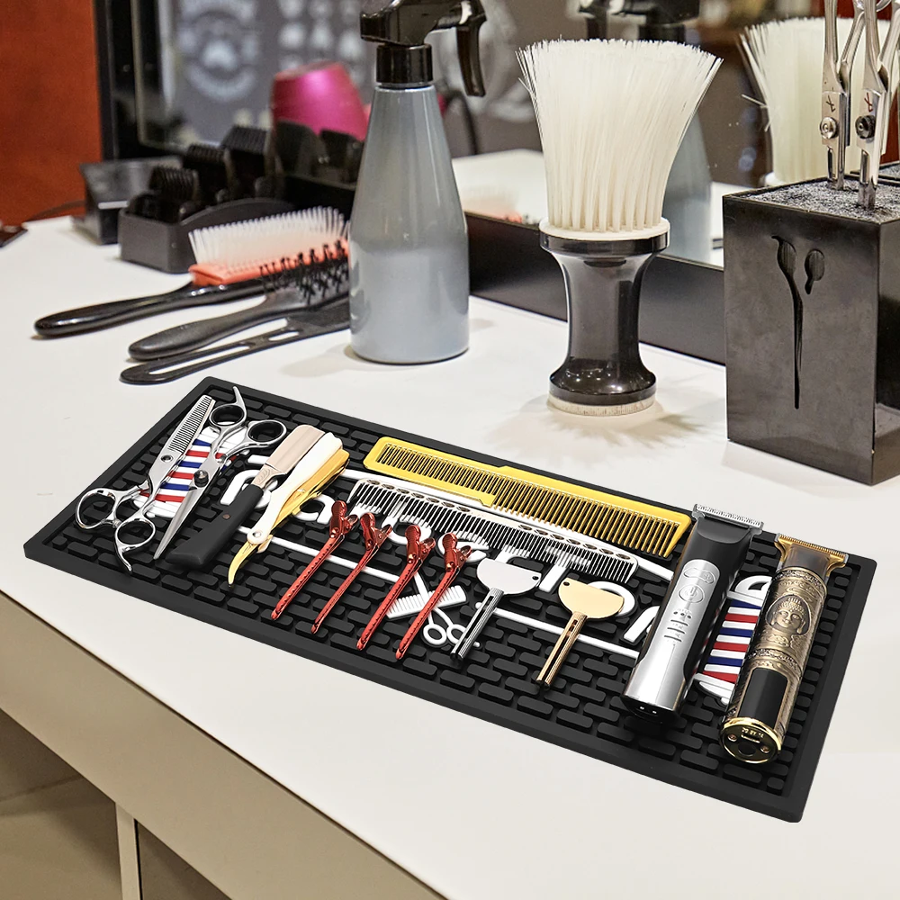

Professional Haircutting Mat - Heat Resistant Hair Salon Tool, Non-Slip Hair Styling Pad for Hairdressing and Storage Needs