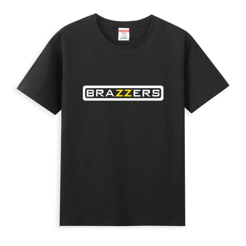 2024 Men T Shirt Casual Brazzers Adult Entertainment Company T-shirt Graphic Oversized Breathable Comfortable Streetwear Cool