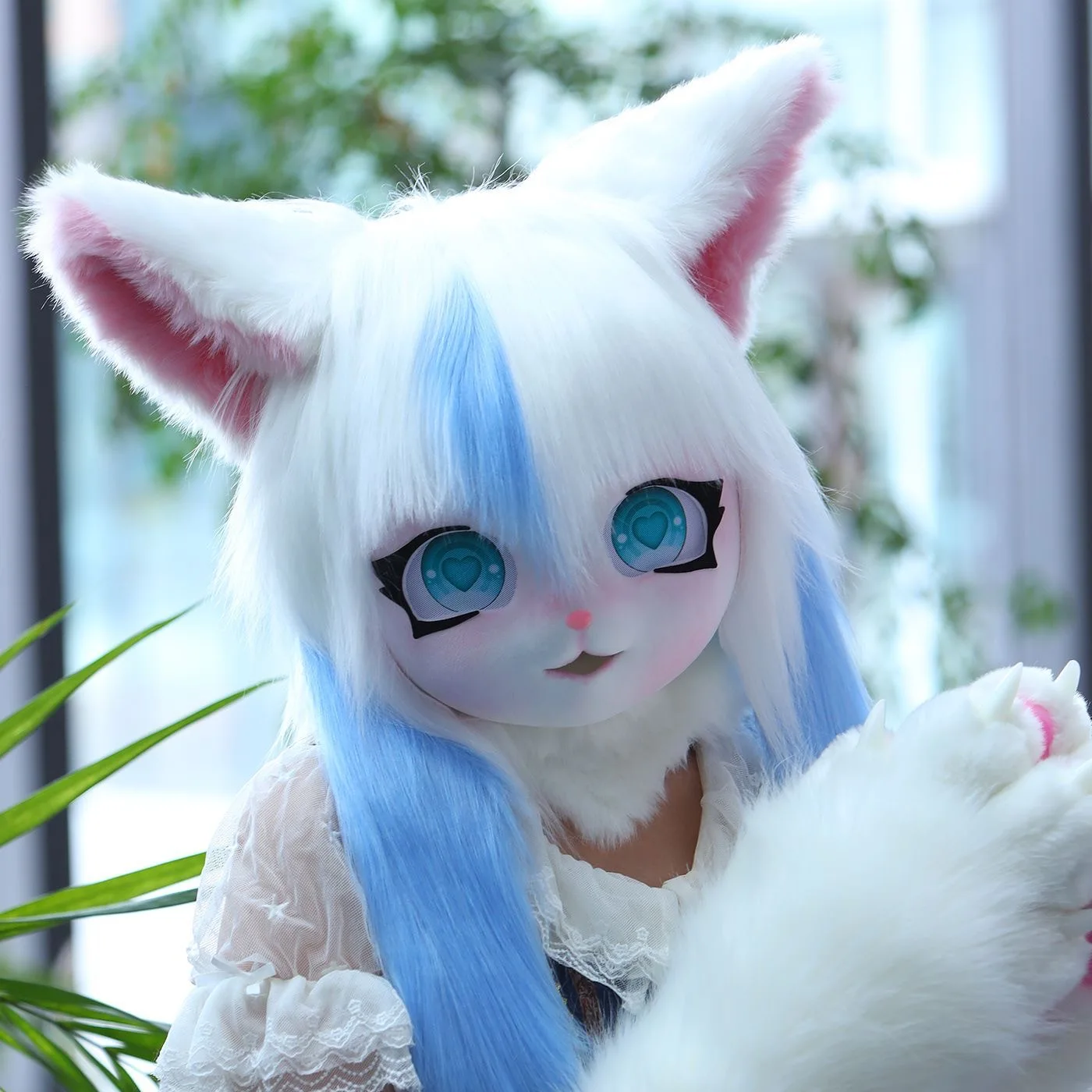 

Fursuit Cosplay Headset Furry Costume Paw Head Base Comiket Furry Kig Kigurumi Animal Cat Rabbit Doll Beast Mask Cosplay Costume