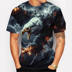 American Eagle Graphics T-Shirt For Men 3D Print Tees Animal Camisetas Pattern Short Sleeve Tops Summer Casual Men's Clothing