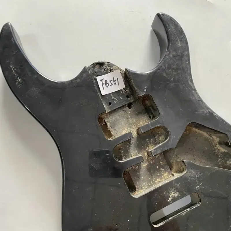 FB561 Custom Electric Guitar Body Tremolo Bridges Black Color Solid Wood HSH Pickups DIY Replace Parts
