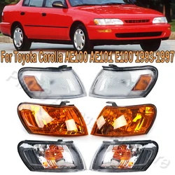 PMFC Front Corner Light Cover Turn Signal Lamp No Bulb For Toyota Corolla AE100 AE101 E100 1993 1994 1995 1996 1997 81611-12530