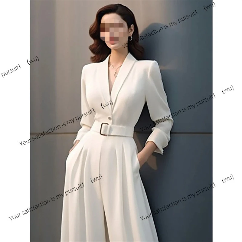 

Elegant European jumpsuits, wide-leg, high-waisted jumpsuits, exquisite and versatile women's jumpsuits