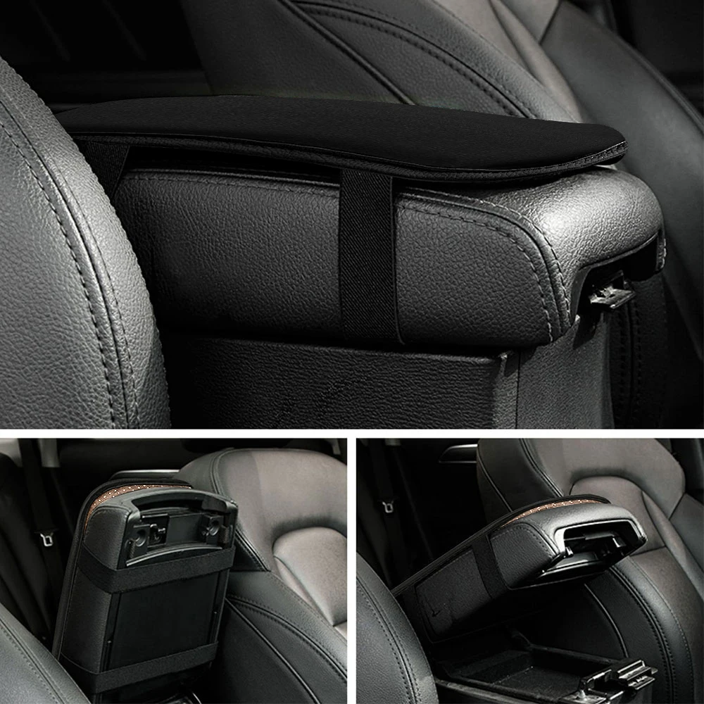 For Skoda Superb Kodiaq Octavia Fabia Karoq Kamiq Rapid Scala Roomster Citigo Car Armrest Box Pad Soft Plush Cushion Protector