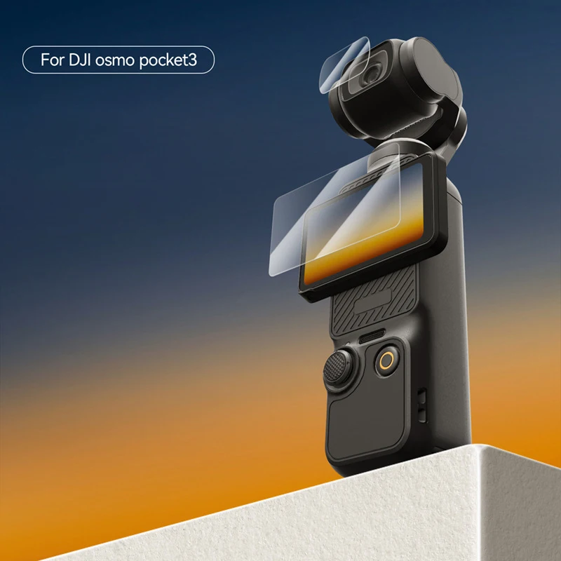 Dji Osmo Pocket 3用HDスクリーン保護フィルム,カメラアクセサリー,強化ガラスフィルム,2個