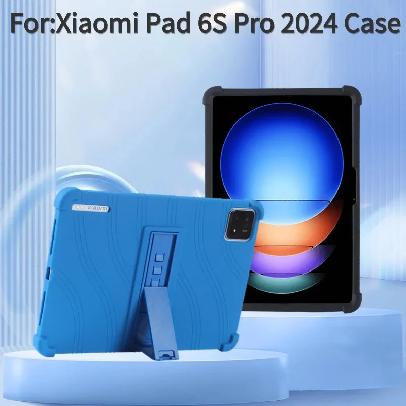 Capa protetora resistente à prova de choque e alto impacto com suporte para xiaomi pad 6s pro case12.4 "tablet pc capa macia funda