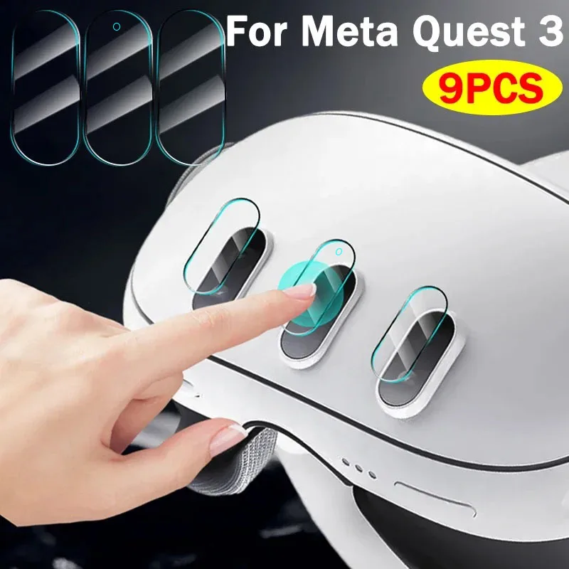 For Meta Quest 3 HD Clear Camera Lens Glass Films Anti-Drop Strong Protection Screen Protectors for Meta Quest 3 VR Accessories