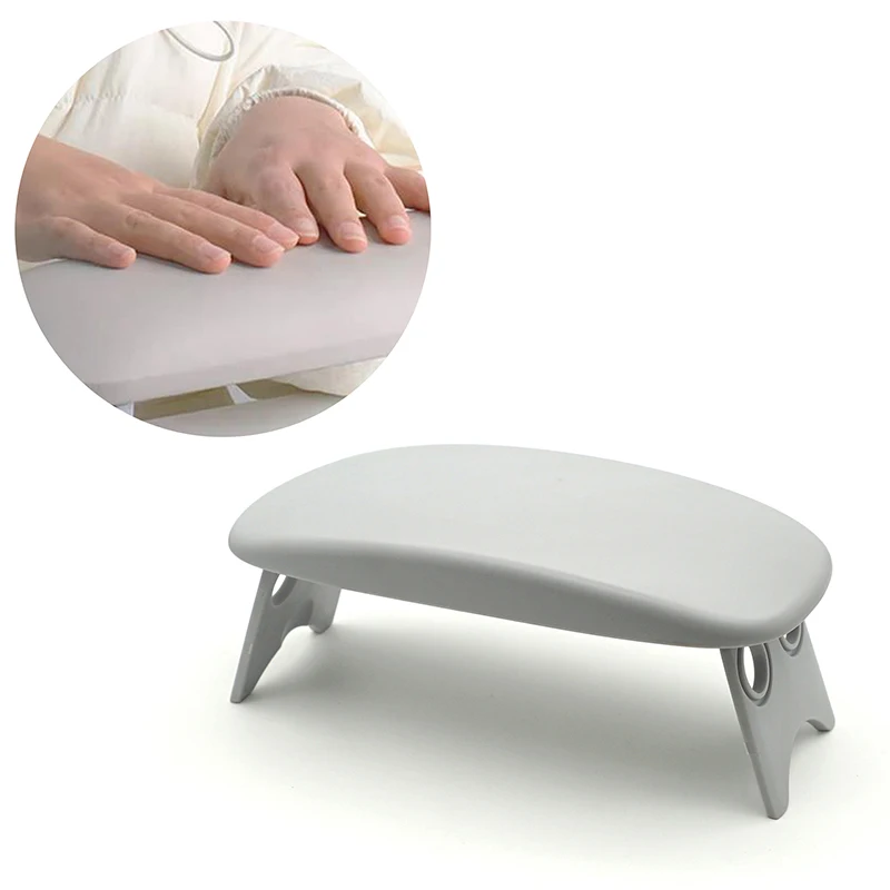 Folding Nail Hand Manicure Rest Arm Stand Pillow Cushion Holder Table Desk Armrest Sponge Support Mat Polish Tool Practice Salon