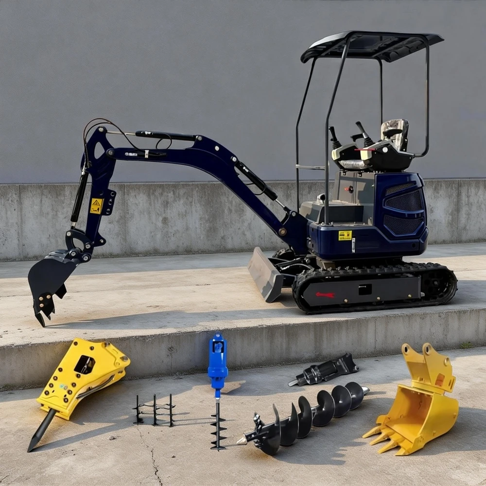 

Mini Excavator Hydraulic Crawler 1.2Ton 2.0Ton 3.0Ton Construction Mini Diggers EPA Euro 5 Diesel Agricultural