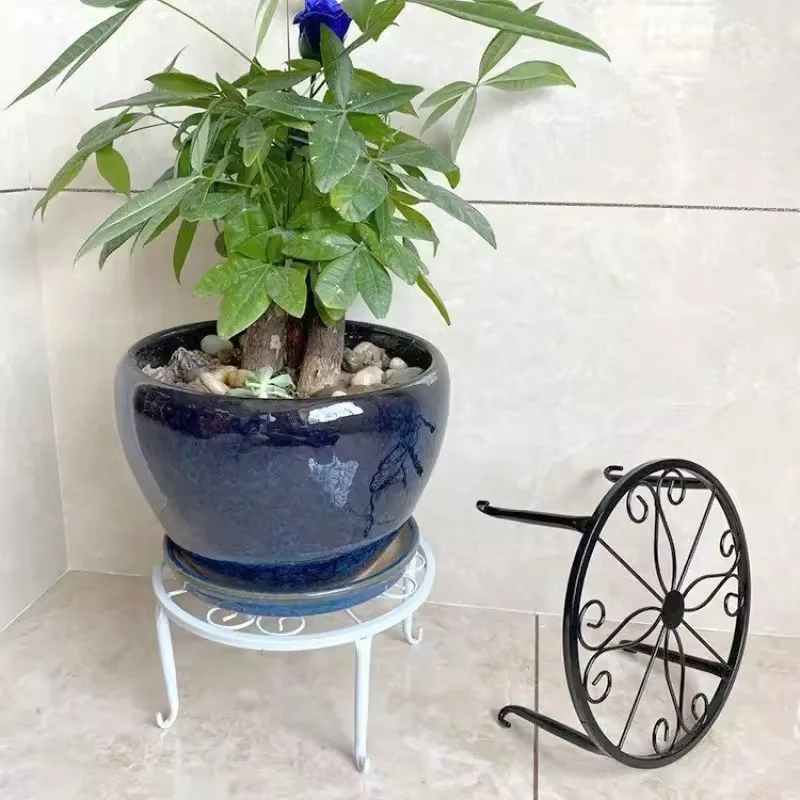 yesIron Flower Pot Holder Metal Plant Holder Garden Plant Holder Balcony Home Decoration