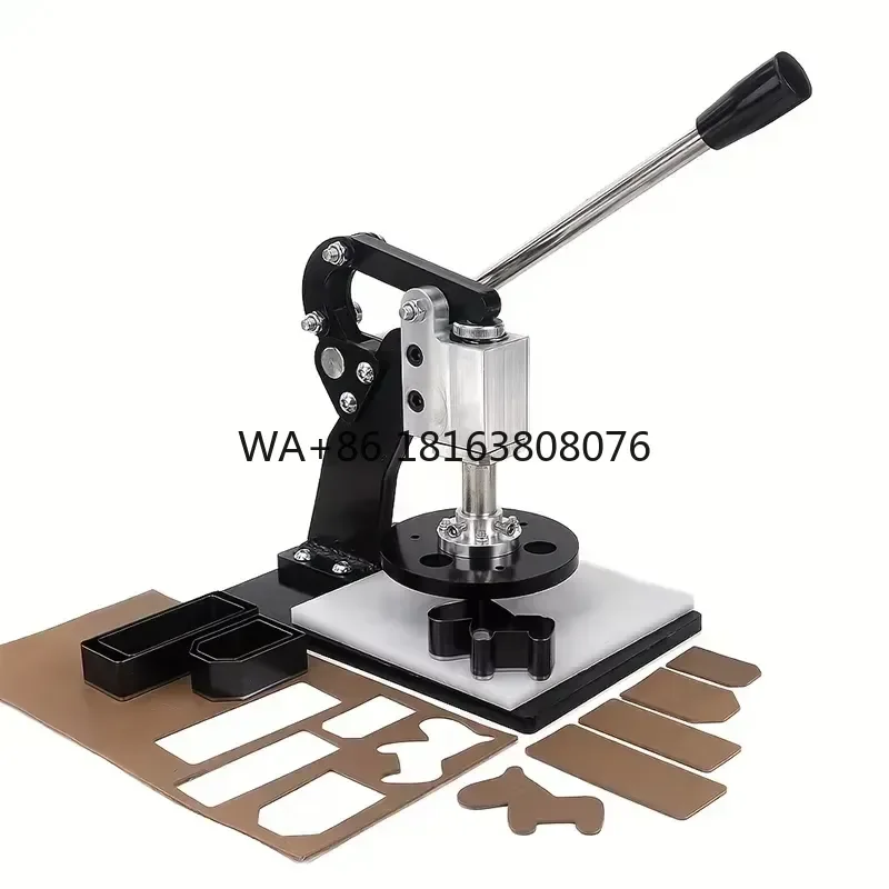 Manual Textile Round GSM Fabric Cutting Machine Hand Pressed Disc Sampler