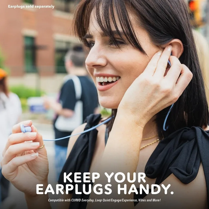 Earplug Lanyard Soft Durable Flexible Premium Silicone Cord | Works with Most Earplugs w/Removable Tips Compatible with Everyday