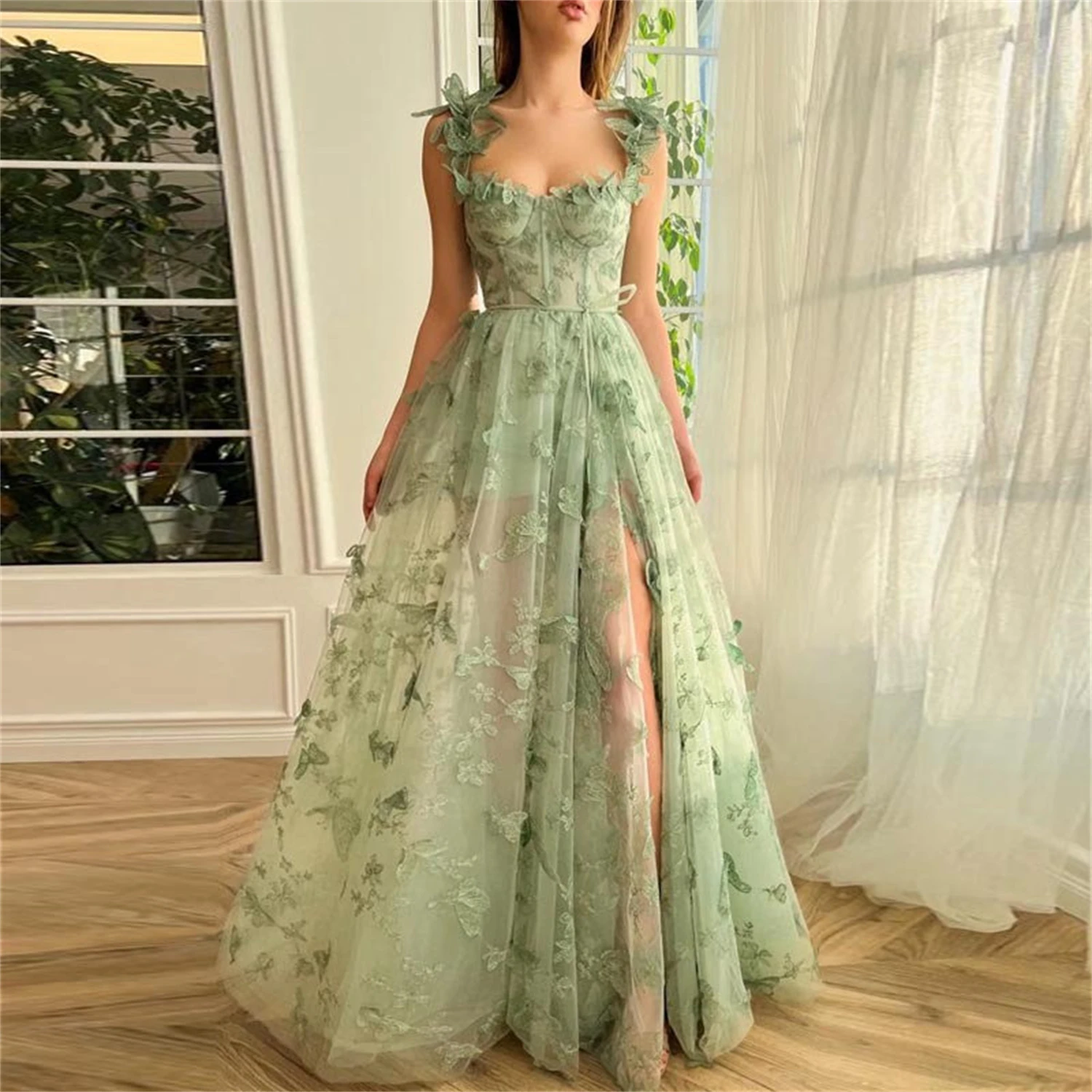 Lucy Party Dress Graduation Gown Butterfly Fabric Line A Luxury Dresses Women 2024 Robes De Cocktail Party dresses Customized