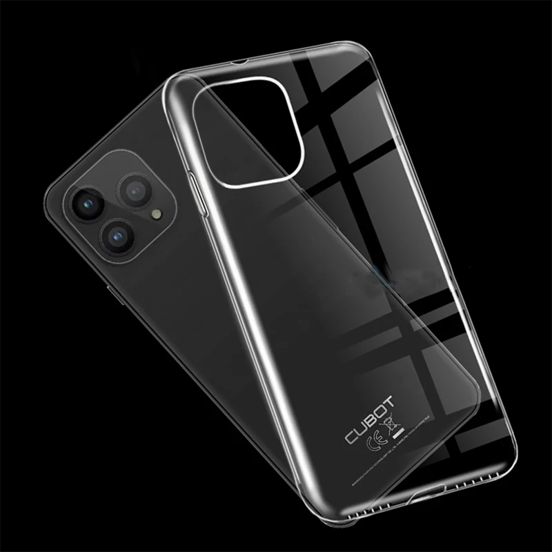 Anti-knock Transparent Phone Case For Cubot P80 Case Silicone Bumper Shell Soft Black TPU Cover For Cubot P80 Funda Coque 6.583