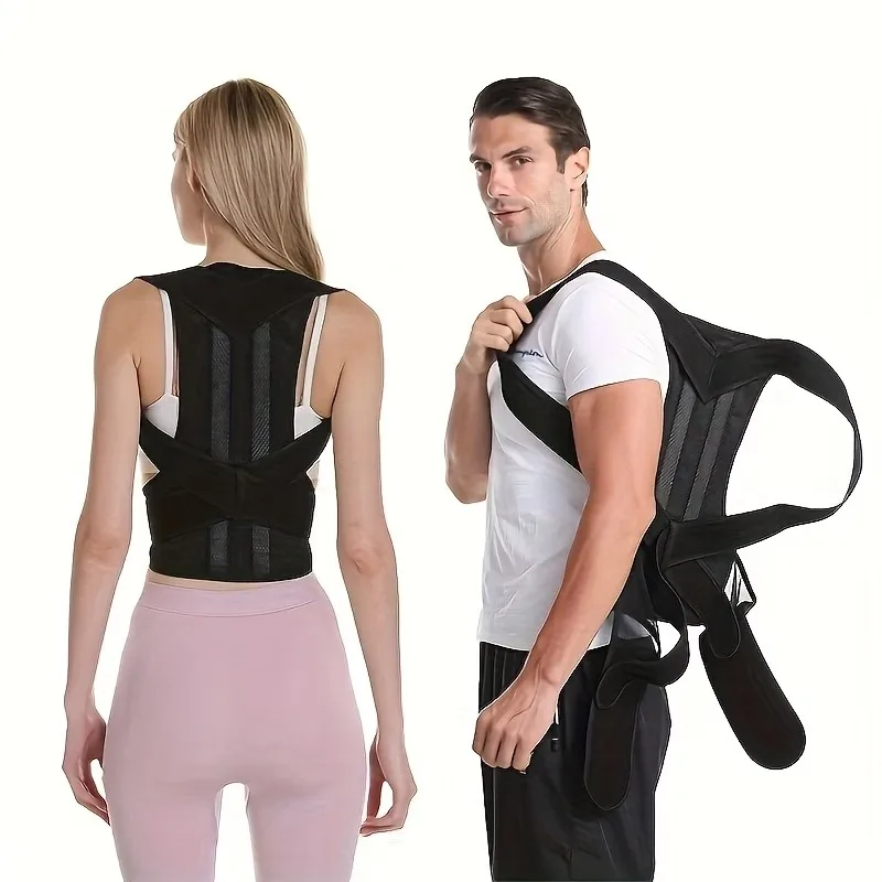 Attelle de maintien dorsale et soutien claviculaire, anti-assissement et anti-cyphose, correcteur de posture réglable unisexe, commandez une taille au-dessus