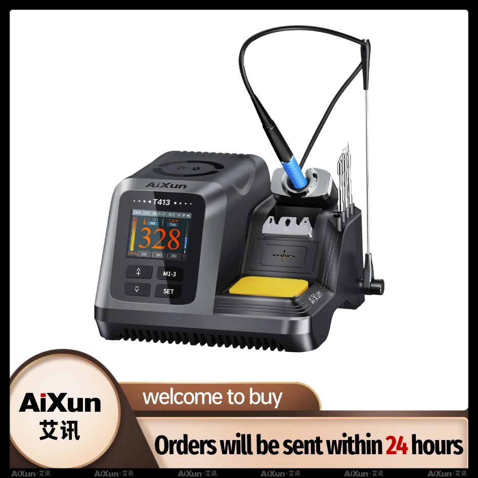 

AiXun T413 200W integrated intelligent precision soldering station compatible T210/T245/T225 handle For Precision Welding Repair