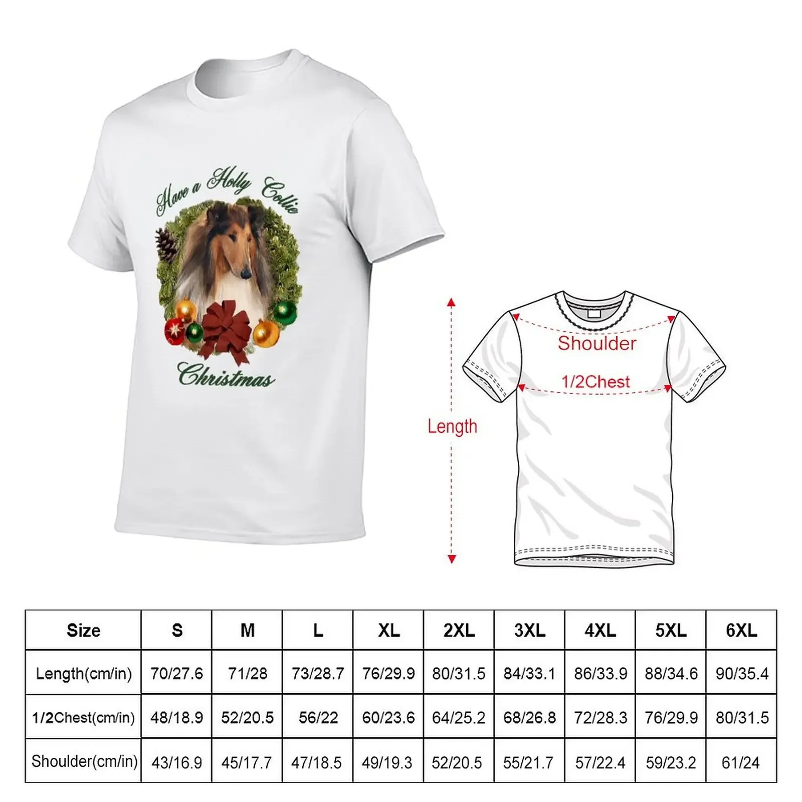 Rough Collie Christmas Gifts T-Shirt graphics vintage t shirts mens clothes