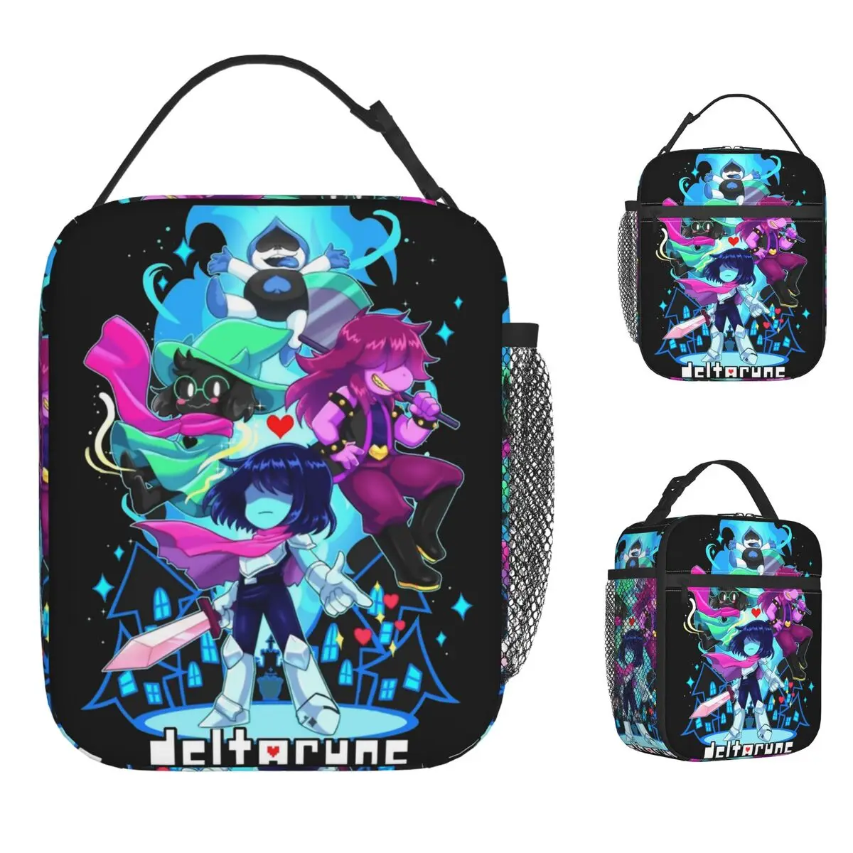 

Delta Rune Sparkling Lunch Bag Leisure Lunch Box Travel Portable Cooler Bag Waterproof Graphic Design Thermal Lunch Bags
