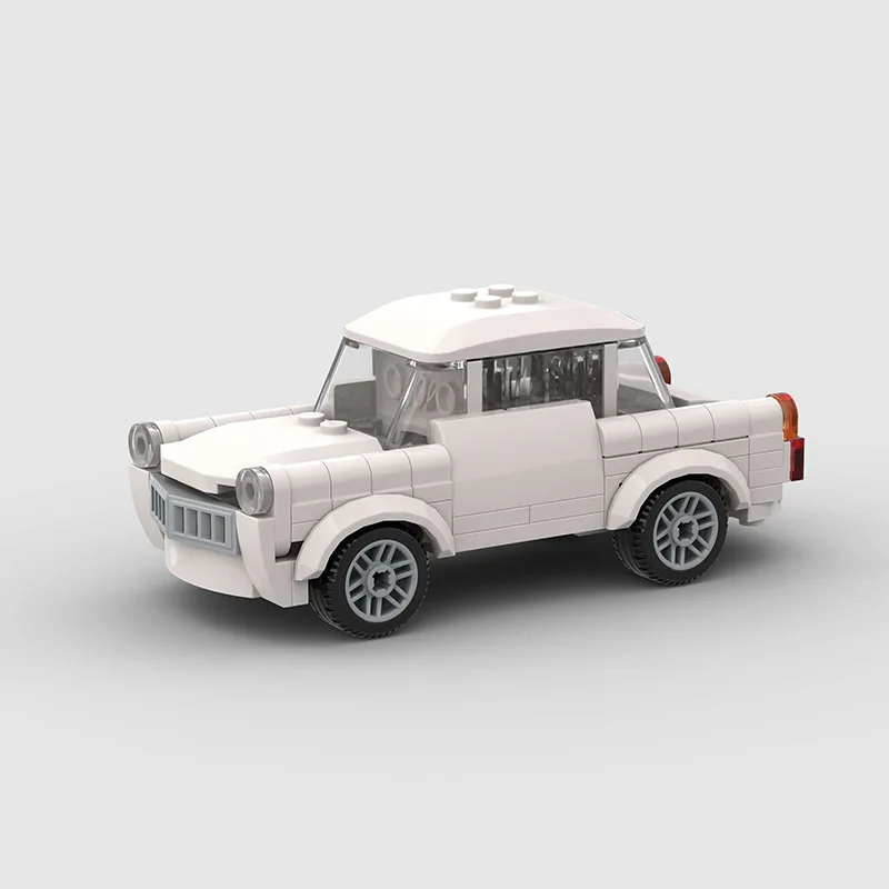 Mini classic car racing car  model building block compatible lego small particle cooper puzzle moc