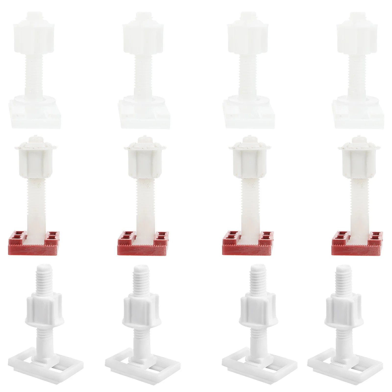 

Toilet Seat Screws 6 Sets 3.6cm 4cm 5cm Plastic Bolts for Lid Hinges Sturdy Durable Easy Installation Fixings Toilet Replacement