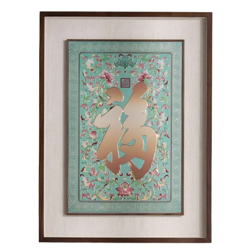 Hand-carved, bronze engraving painting 
