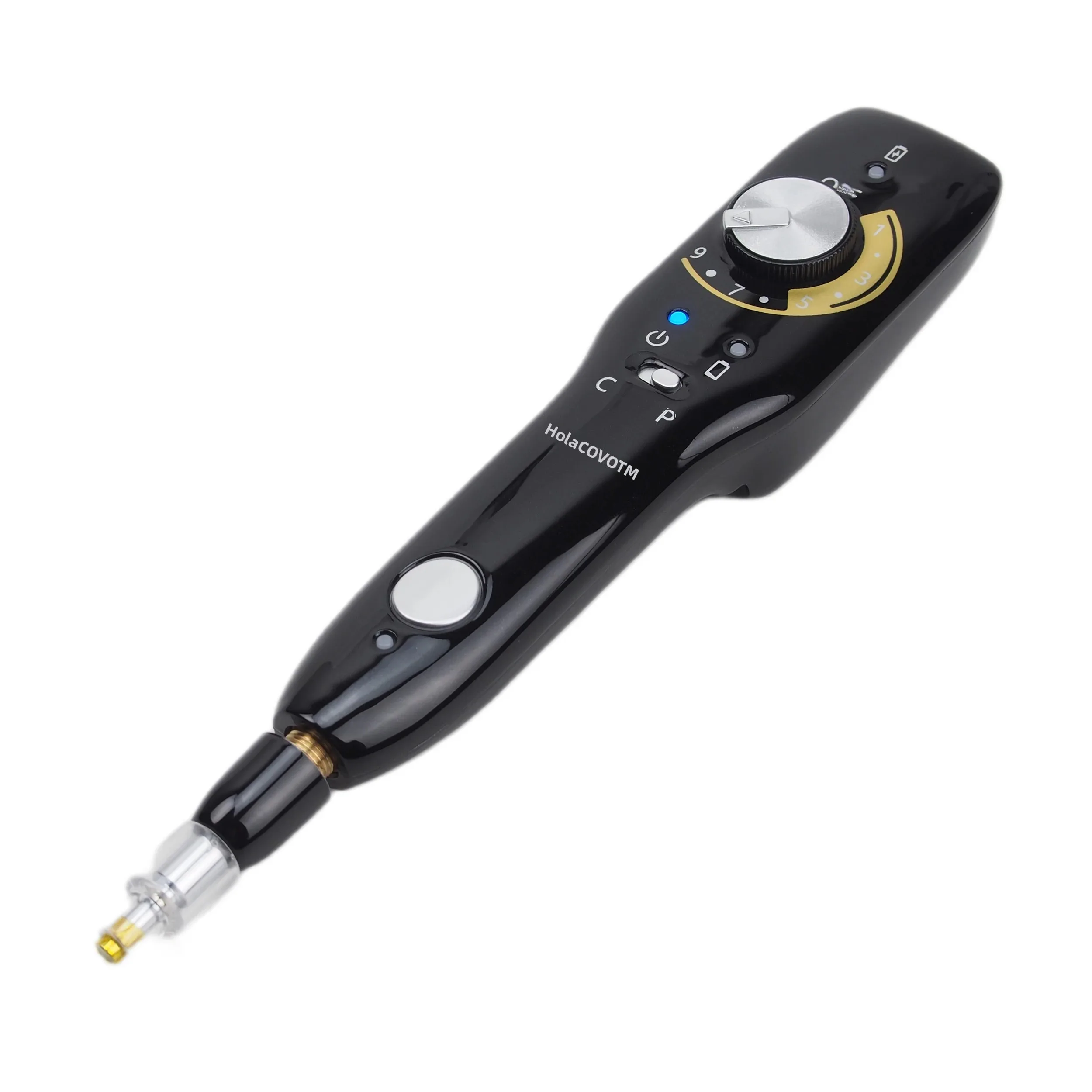 Bolígrafo de plasma automático negro para rejuvenecimiento de la piel, levantamiento de esquinas oculares, eliminación de arrugas, el último instrumento en categoría de belleza y salud