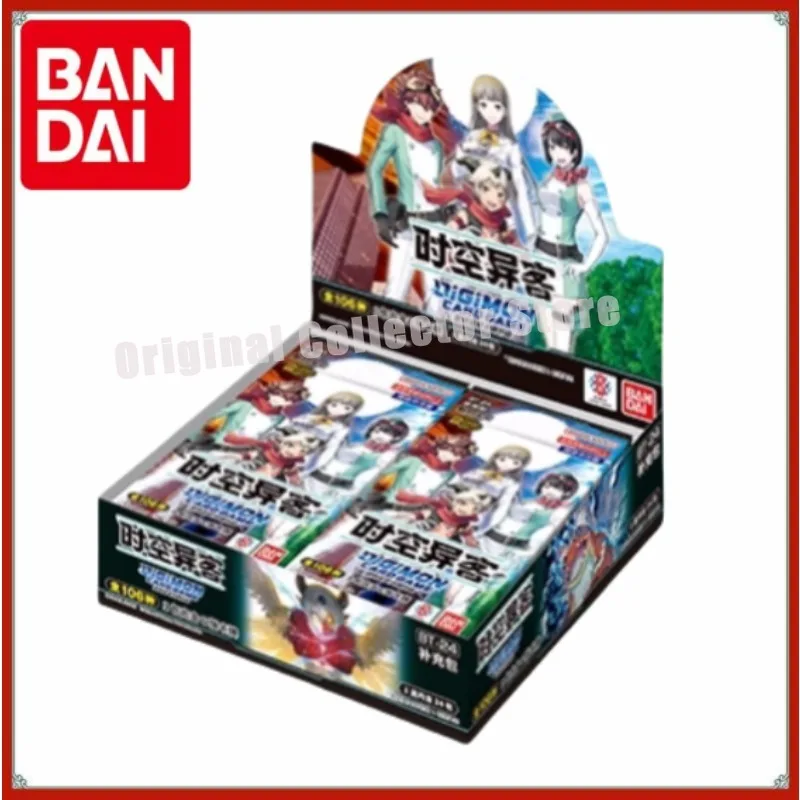Tarjetas originales Bandai Digimon DTCG juego comercial BT24 bala china simplificada 17 Booster Pack TIME STRANGER regalo para niños