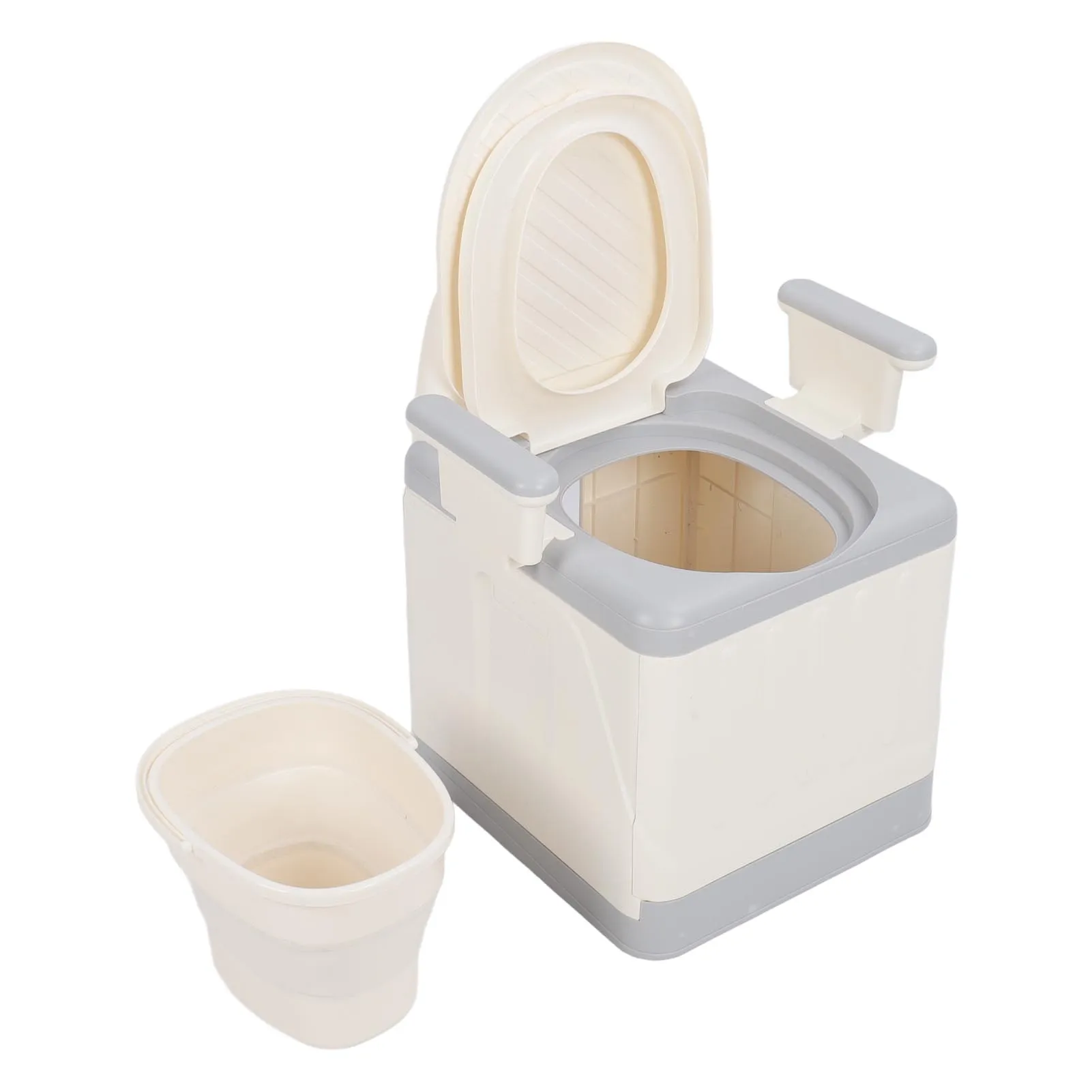 

Bedside Commode Toilet Maternity Toilet Foldable Bedside Commode Fall Odor Proof Portable Toilet Bedside Commode Chair for Adult
