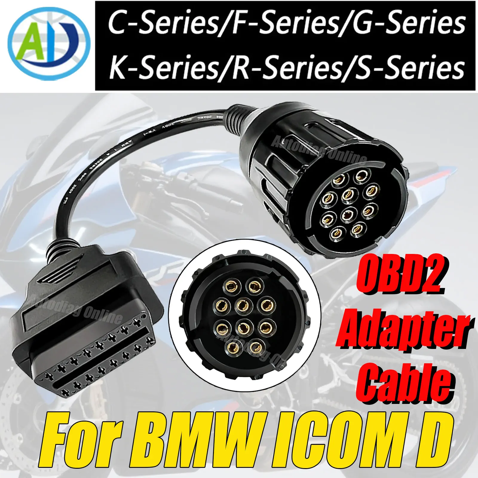 

OBD2 Adapter Cable For BMW F800GS S1000 R1200GS For ISTA INPA EYES Motorcycle Diagnostic Cable For BMW Moto Diagnostic Cable